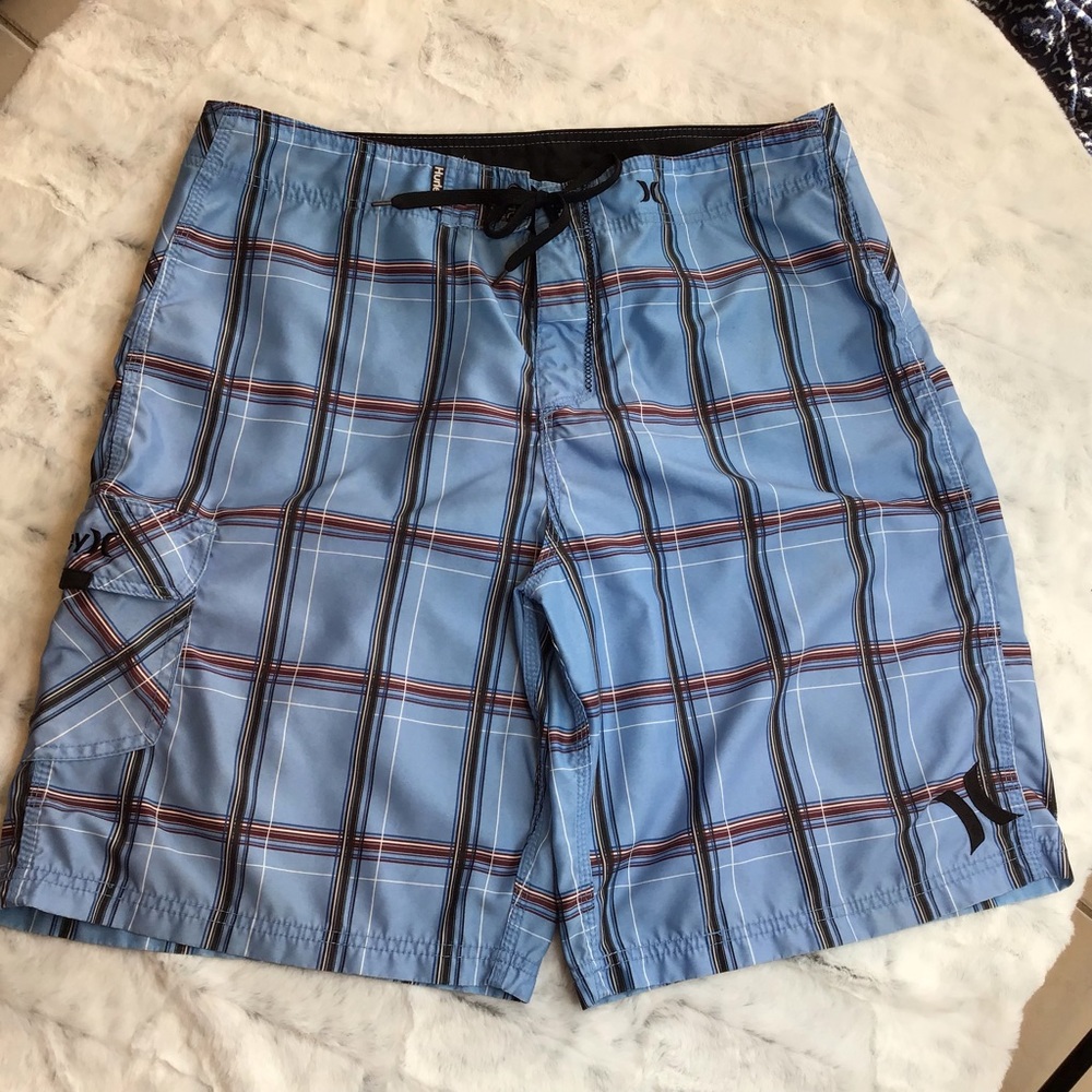 Hurley Men Swim Board Shorts- Blue Size XL